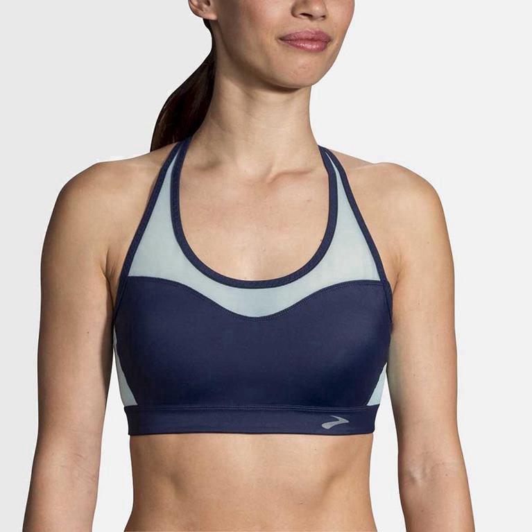 Brooks Fastforward Crossback Womens Running Bra - Blue - Philippines (276145FMR)